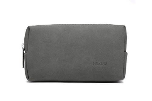 HYZUO Accesorio Portátil Bolsa de Almacenamiento para el Cargador del Ordenador Portátil Mouse Cables SSD HDD, Gris Oscuro