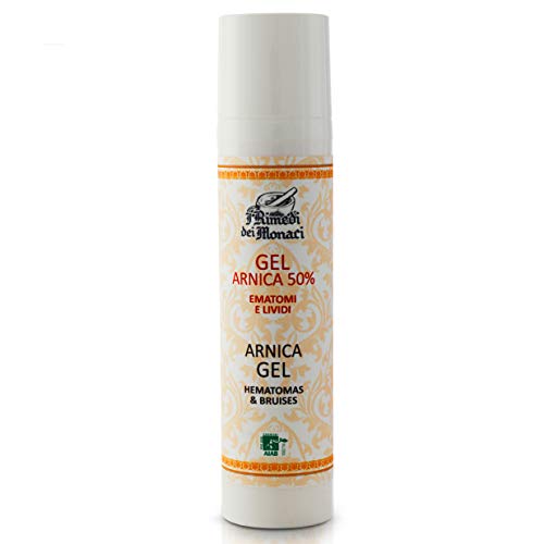 I Rimedi dei Monaci - Arnica Gel Forte 100% italiano SUPER CONCENTRADO Certificado AIAB - Crema de árnica fuerte para el dolor de espalda traumatismos hematomas - Pomada antiinflamatoria ORGÁNICA