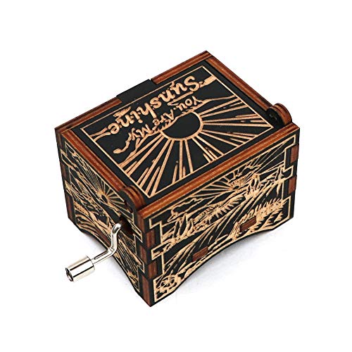 IANSISI Caja Musica Niña Caja De Música Caja De Música Negra De Madera Eres Mi Sol para Amar A La Hija Al Esposo Regalo De Cumpleaños Regalo De Año Nuevo 14