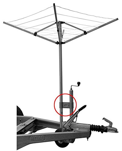 Iapix- Soporte de fijación para Base con Ruedas para tendederos, Antenas, Tiendas de campaña