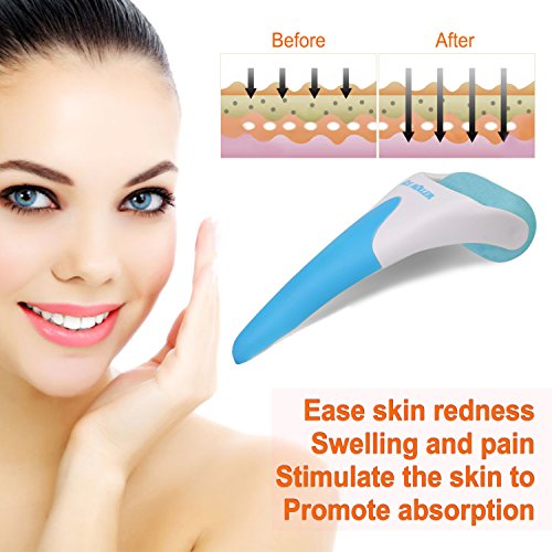 Ice rodillo de piel con gel de refrigeración para de rostro y cuerpo Masaje, Azul/ICE Roller/fresco compresa/Cooling Roller