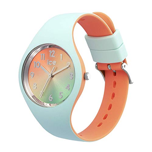 Ice-Watch - ICE duo chic Aqua coral - Reloj verde para Mujer con Correa de silicona - 016981 (Small)