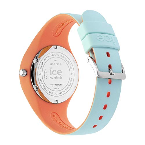 Ice-Watch - ICE duo chic Aqua coral - Reloj verde para Mujer con Correa de silicona - 016981 (Small)