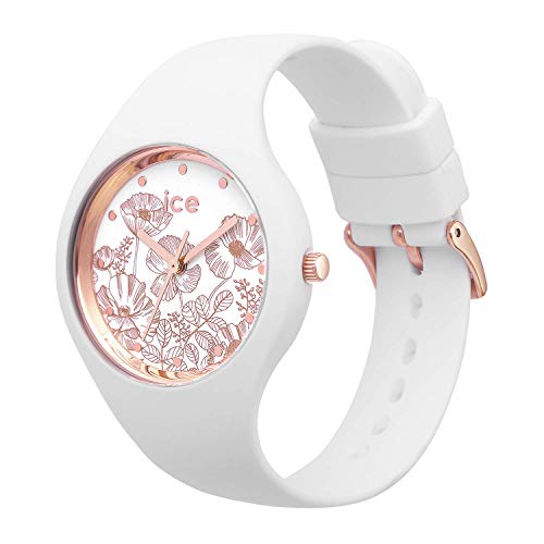 Ice-Watch - ICE flower Spring white - Reloj bianco para Mujer con Correa de silicona - 016662 (Small)