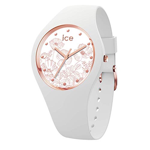 Ice-Watch - ICE flower Spring white - Reloj bianco para Mujer con Correa de silicona - 016662 (Small)