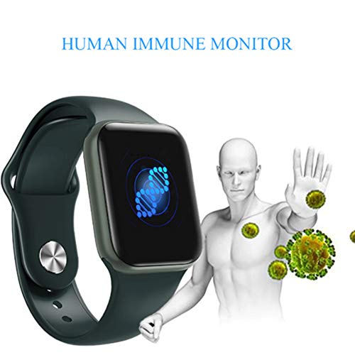 ICENCREN GPS Bluetooth Relojes Inteligentes, Control De Actividad con La Medición De La Temperatura Corporal Y Ritmo Cardíaco, Una Función De Oxímetro De La Presión Arterial Medidor,Blanco