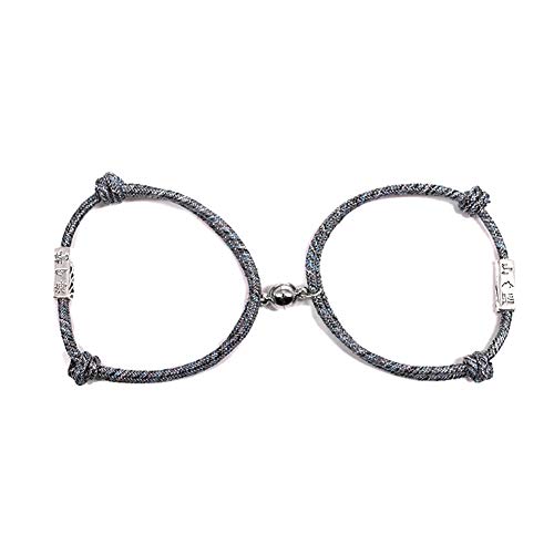 Icepeach - Juego de 2 pulseras magnéticas para parejas