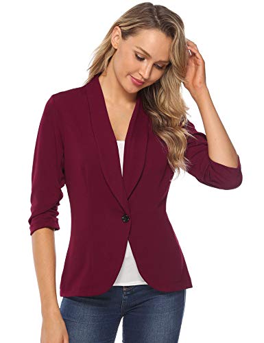 iClosam Blazers De Mujer Manga Larga Elegante Americanas Mujer Blazer Traje De Chaqueta