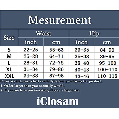 iClosam Pantalones Moldeadora Braguita para Mujer,Cintura Reductoras Adelgazantes,Fajas Reductoras Body Pantalón Moldeador Abdomen Comodo y Transpirable