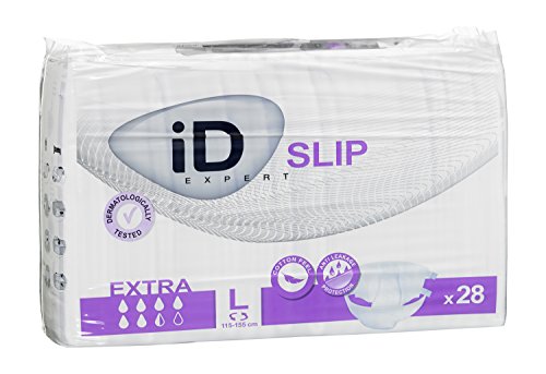 ID Expert Slip - Pañales desechables para adultos (Extra, 115-155 cm, talla L)