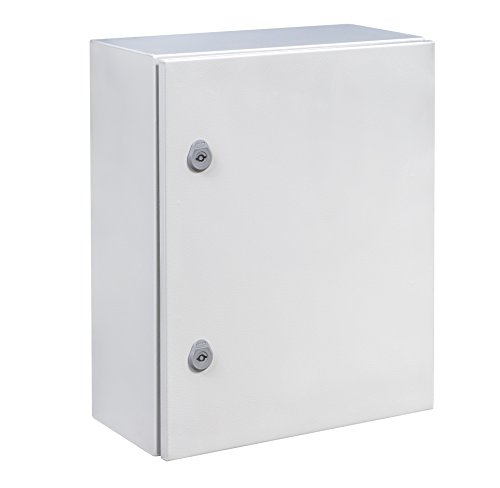 IDE GN605030 Armarios Puerta Opaca con Placa, Gris, 600mm x 500mm x 300mm