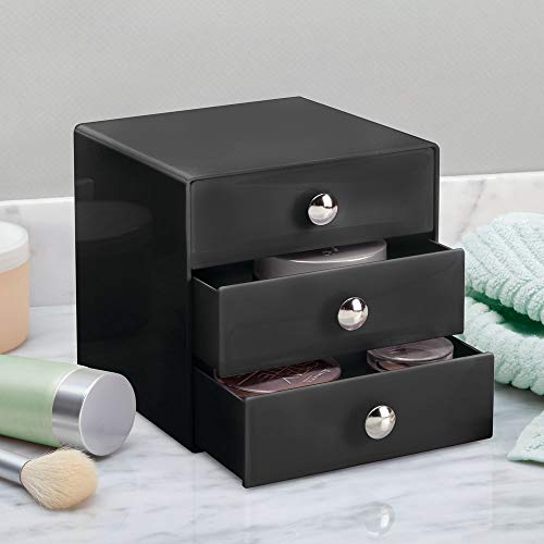 iDesign Organizador de cosméticos para baño, Negro, 1 stück