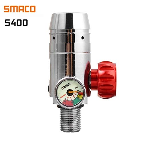 IDWF Más 3/8-24UNF Tema Primer Nivel válvula Reductora de presión del regulador de presión de Aire del Tanque 3000PSI Salida (Color : S400)