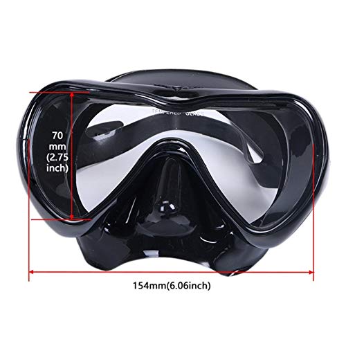 IDWF Piscina de Silicona de Pesca Profesional Equipo de Snorkel for Adultos Buceo con escafandra de esnórquel máscara Anti-Niebla Gafas Conjunto de Silicona Natación Pesca Equipo de Snorkel Adultos