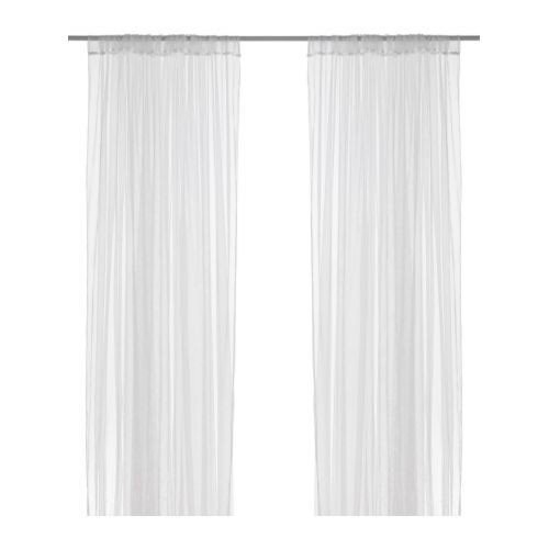 IKEA LILL - Sheer curtains, 1 pair, white - 280x300 cm