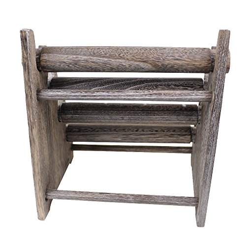 ikee diseño envejecido de madera 4 pisos Bar pulsera/brazalete joyas Accessory organizador de pantalla