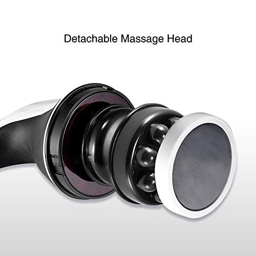 Ikeepi Masajeador Anticelulítico Eléctrico con 4 cabezas reemplazadas, Masaje portátil para aliviar el dolor muscular, calma los músculos, levanta el cuerpo