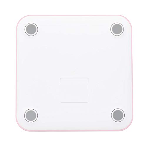 IKOHS BALANCE BODY SMART - Báscula de baño de bioimpedancia con App, Bluetooth, Android/IOS, Sensores, Display Led, Diseño Ligero y Plano, Cristal Templado, Biometría 24 usuarios (Rosa pastel)