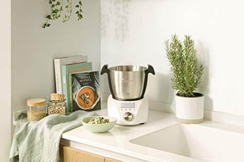 IKOHS CHEFBOT Compact - Robot de Cocina Multifunción, Compacto, Cocina al Vapor, 23 Funciones, 10 Velocidades con Turbo, Bol de Acero Inoxidable 2,3 L, Libre BPA (con Recetario - Blanco)