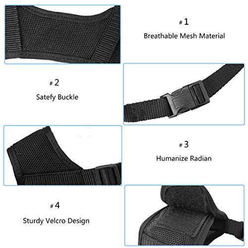 ILEPARK Bozal para Perros Cubierto con Malla Transpirable y Nailon Duradero, Bozal para Perro Ajustable y Suave para Evitar Que Muerda, Mastique y Ladre (L,Negro)