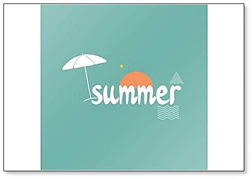 Imán para nevera con texto en inglés"Summer Lettering Word"