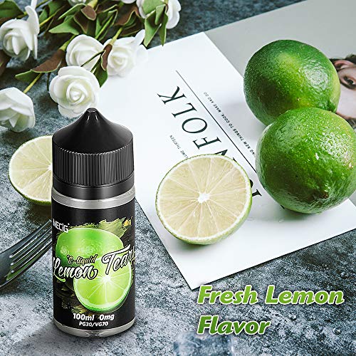 IMECIG 100ml E líquido Lágrima de limón Liquido Vaper Para Cigarros electronicos 70/30 E Liquid Cigarrillo Electronico Premium Sabores Vapeador 0mg Nicotina