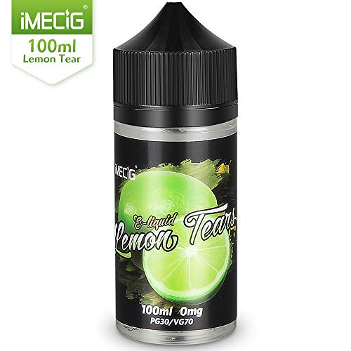 IMECIG 100ml E líquido Lágrima de limón Liquido Vaper Para Cigarros electronicos 70/30 E Liquid Cigarrillo Electronico Premium Sabores Vapeador 0mg Nicotina