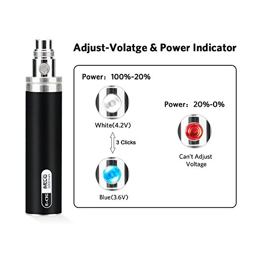 IMECIG® 3200mAh Recargable Batería Cigarrillo Electronico E-Cig Cigarro Electronico Vaporizador E-Shisha EGO EVOD Para CE4 Atomizador Sin Nicotina