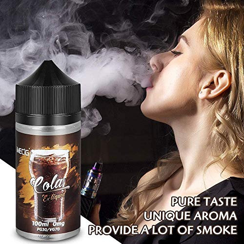 IMECIG E Líquido Cola Liquido Vaper Para Cigarros electronicos 70/30 E Liquid Cigarrillo Electronico Juice Vaper Premium Sabores Vapeador E Cig Vaper Pen E Juice100ml 0mg Nicotina