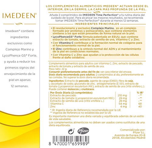 Imedeen Time Perfection, Complemento Alimenticio Antiedad - 60 comprimidos