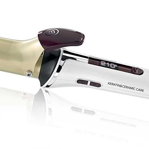 Imetec Bellissima GT15 400 - Rizador de pelo, revestimiento de cerámica y queratina, 7 niveles de temperatura de 150 ºC a 210 ºC, diámetro 32 mm, sistema de calentamiento rápido listo para usar