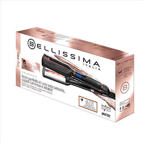 Imetec Bellissima My Pro Absolute BA 300 - Plancha con tecnología de infrarrojos para cabellos lisos y luminosos sin efecto crespo, para cabellos largos, gruesos, crespos o afro
