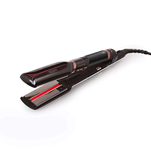 Imetec Bellissima My Pro Absolute BA 300 - Plancha con tecnología de infrarrojos para cabellos lisos y luminosos sin efecto crespo, para cabellos largos, gruesos, crespos o afro