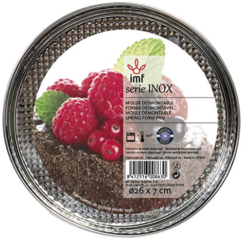 imf Molde Desmontable, Metal, Acero Inoxidable, 26 x 7 cm