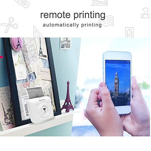 Impresora térmica inalámbrica pequeña Bluetooth Impresora fotográfica móvil para teléfonos Android iOS