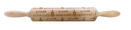 Inception Pro Infinite - Rodillo grabado de madera – gofrado – Navidad – Decorativo – Tallado – Cocina – Galletas – Pasteles – Productos de horno – Merry Christmas – Árbol – Abeto