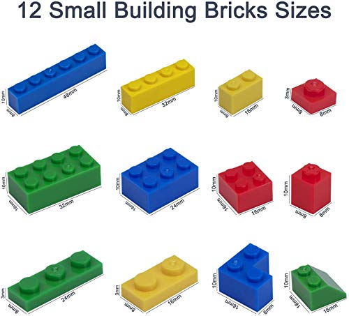 iNeego Bloques de Construcción 1000 Piezas Bloques de Construcción Infantil 3D Juegos de Construcción Ladrillos de Construcción Juguete Colorido Juego para Niños Juguetes Educativos