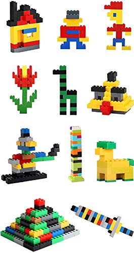 iNeego Bloques de Construcción 1000 Piezas Bloques de Construcción Infantil 3D Juegos de Construcción Ladrillos de Construcción Juguete Colorido Juego para Niños Juguetes Educativos