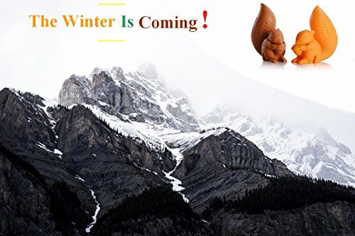 iNeibo Infusor Te Animal en Forma de Ardilla, Filtro Té de Silicona Alimenticio sin BPA