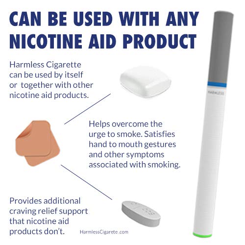 Inhalador de oxígeno para dejar de fumar con filtro de aire turbo, remedio natural, cigarrillo falso libre de humo para reducir los antojos y superar la necesidad de humo