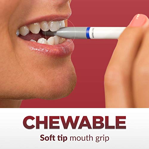 Inhalador de oxígeno para dejar de fumar filtro masticable de punta suave para ayudar a frenar los antojos, sin nicotina, no adictivo para dejar de fumar y alivio de la fijación oral, 1 Paquete