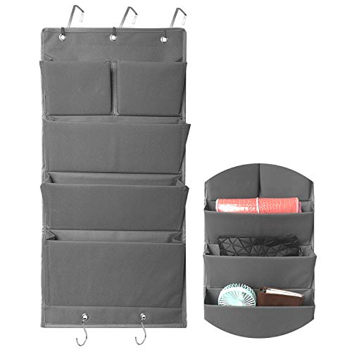 INHEMI Organizador Puerta Colgante con 5 Bolsillos,Organizador de Tela para Colgar, Ahorra Espacio en Cualquier Habitación o Armario