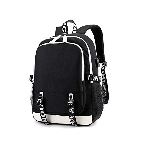 Initial D Mochila Casual Clásico Simple Salvaje de Escolar del Estudiante Mochila 3D Tendencia niños Trekking Mochila de Ocio de Moda Salvaje Mochila de Gran Capacidad Senderismo Bolsa para Mujeres y