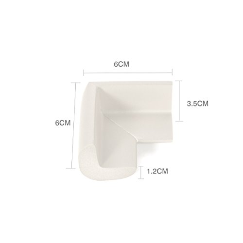 Innobeta Juego de 12 Protector Esquinas Bebes para Esquinas y Bordes de Muebles, Extra Gruesos Protector Mesa Bebe, Seguridad Infantil en el Hogar(Blanco)