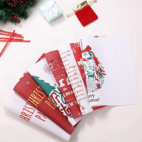 INNObeta Manteles Individuales Navidad Lavables, Mantel Individual, Salvamanteles Individuales Juego de 6 Resistentes al Calor Antideslizante para Decoración Hogareña & Cena Navideña Fiesta Navideña