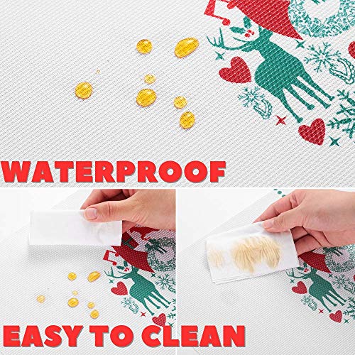 INNObeta Manteles Individuales Navidad Lavables, Mantel Individual, Salvamanteles Individuales Juego de 6 Resistentes al Calor Antideslizante para Decoración Hogareña & Cena Navideña Fiesta Navideña