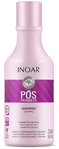 Inoar Dúo Pos Progress Champú y Acondicionador Alisado de Queratina - 1 Pack