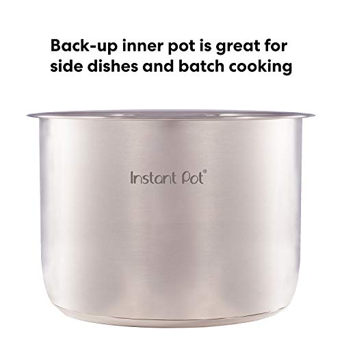 Instant Pot Olla eléctrica, recipiente de acero inoxidable, olla eléctrica a presión 6 L metalizado