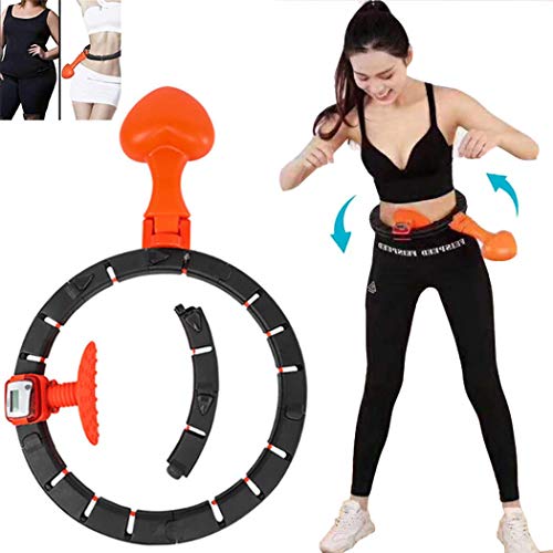 Inteligente del aro de Hula casero del Entrenamiento, con el conteo automático sin caída y tamaño Ajustable del aro de Hula, Pesas Quema de Grasa sin Esfuerzo Hula Hoop, de Home Fitness Delgado