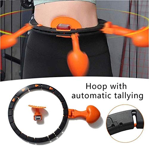 Inteligente del aro de Hula casero del Entrenamiento, con el conteo automático sin caída y tamaño Ajustable del aro de Hula, Pesas Quema de Grasa sin Esfuerzo Hula Hoop, de Home Fitness Delgado